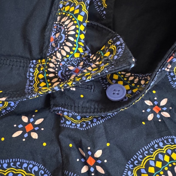 Anthropologie Colorful Printed Tailored Shorts – Boho Mandala Festival Style - Picture 5 of 7